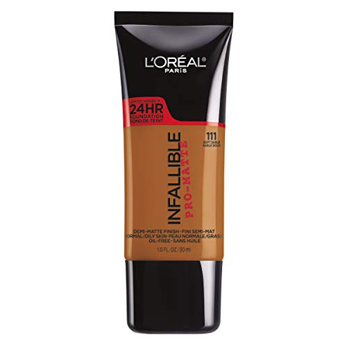 L'Oreal Paris Infallible Pro-Matte Foundation, Soft Sable [111], 1 fl. oz