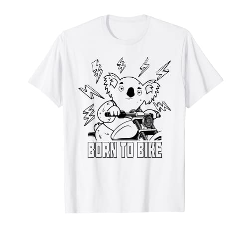 Born To Bike Koala I Moto I Colorare Dipingere Disegno Maglietta