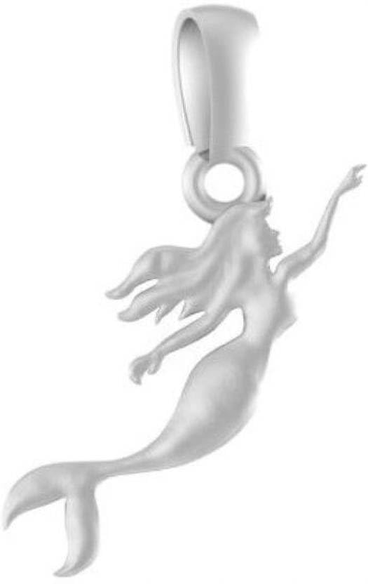 Pendentif en argent sterling 92,5 % petite boule sirène divine 455
