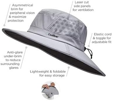 Performance Golf Hat with Wide Brim - UPF 50+ Sun Protection