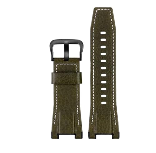 zhengchen �L�����o�X × ���U�[�� �����Y���v�o���h 26*13mm ���^�����x���g �r���v�A�N�Z�T���[ �Ή� Casio �Ή� GST-S130/S110/S120/B100/W300(Green white black)