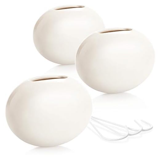 COM-FOUR® Humidificador de aire de cerámica 3x - evaporador de radiador para humidificar el aire de la habitación - evaporador de calefacción en forma ovalada, blanco (03 piezas - ovaladas)