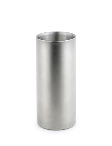StainlessLUX Double Walled Stainless Steel Drinking Glass 12-Ounce15-Cup