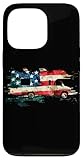Fácil instalación RV Camping Bandera Americana Autocaravana Vintage Patriotic Camper Carcasa para iPhone 13 Pro