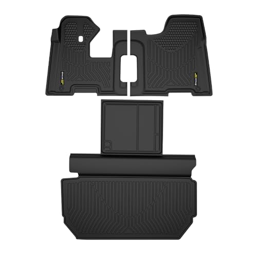 TPE Floor Mats Compatible with Peterbilt 357/365 / 367/378 / 379/384 / 385/386 / 388/389 2006-2019 Truck Accessories Cargo Liners All Weather Protection 3PCS Alfombras para Carro