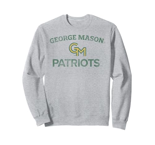 George Mason Patriots Vintage Worn Gray Officially Licensed Sweatshirt