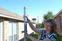Metrics Construction Fence Post Extender 2-3/8 Inches, Length (Rise) 8 inches, Color Silver - Thumbnail 6