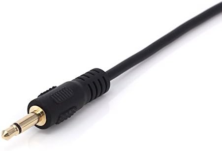 Yilan 3.5mm 1/8 inch Mono Male Plug to RCA Male Jack Audio Cable Cord Gold Plated 1.8m (6Ft)