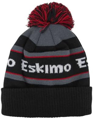 Eskimo Unisex Black Ice POM Hat, Black Ice, One Size