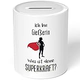 JUNIWORDS Spardose Sparbüchse, Ich Bin Gießerin. was ist Deine Superkraft? (5930925)