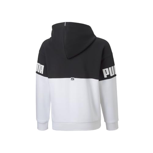 PUMA Kids Girls Power Colorblock Hoodie Fl G Athletic Outerwear Casual - Black2