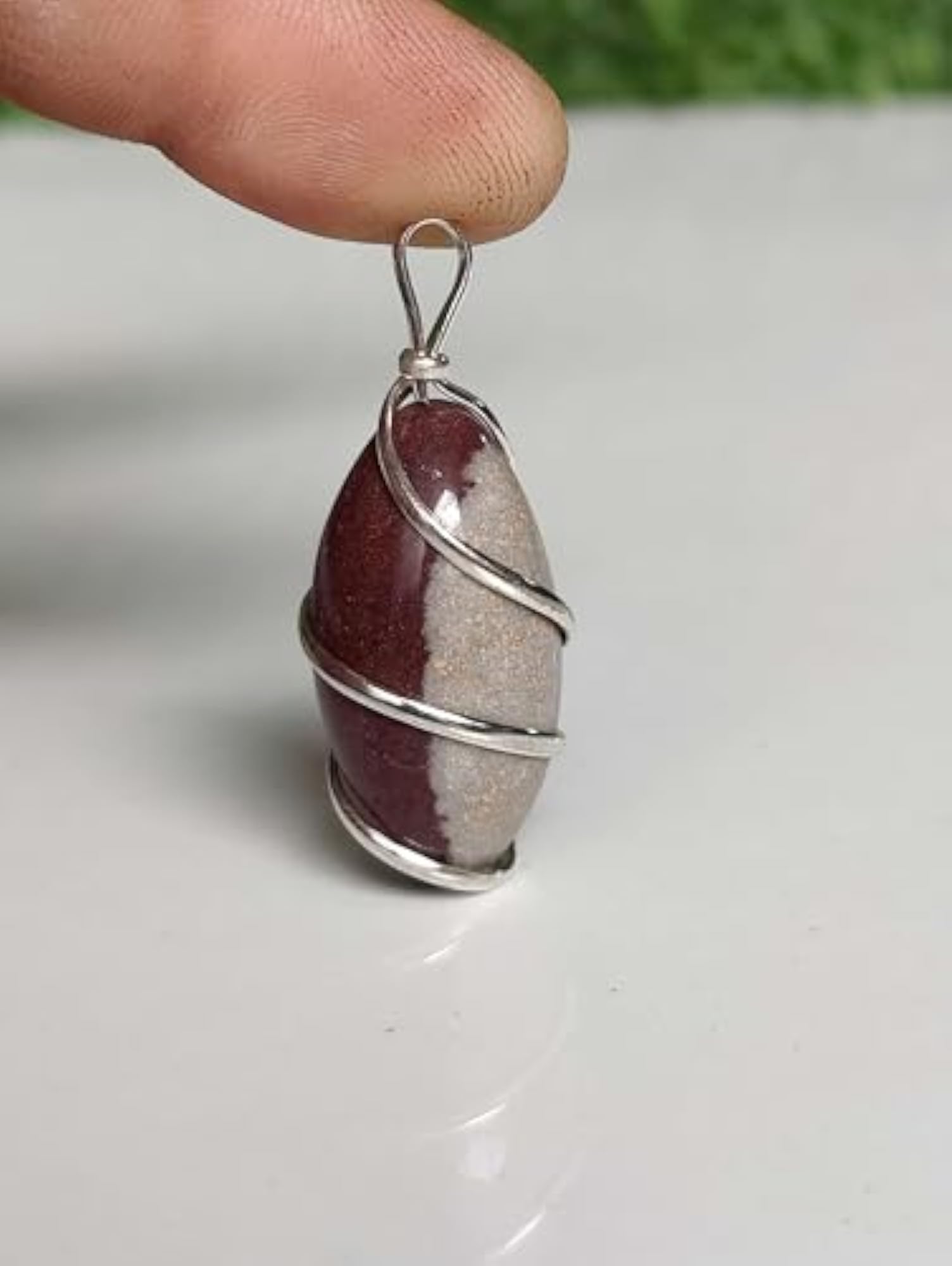 Neelkanth Shivling Stone Narmada Pendant/Locket for Men & Children
