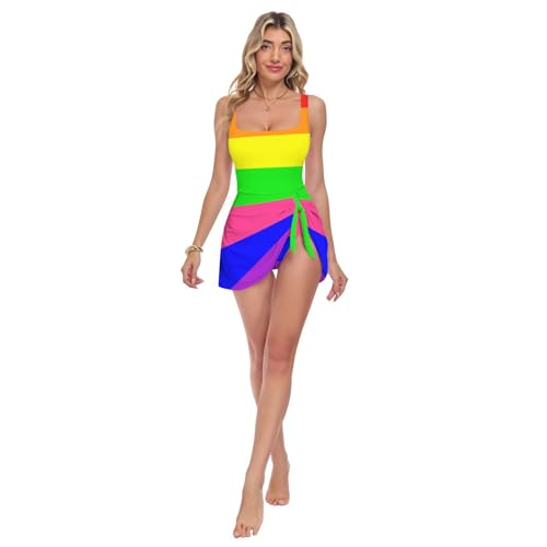 Maillot de bain une pièce gainant ventre plat à motif rayures