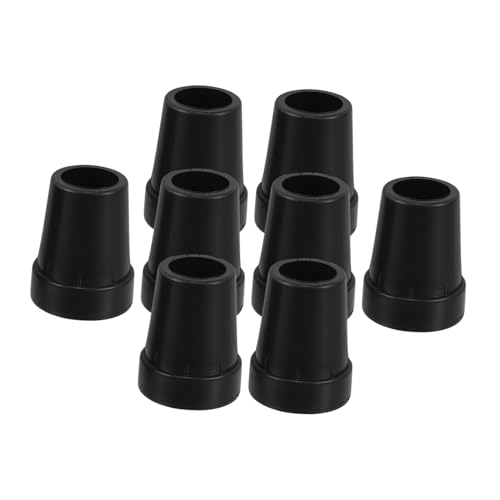 BESTYASH Enhanced Stability Cane Tips 8pcs Non-Slip Walking Cane for Seniors Walking Stick Tips Replacement
