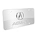 Acura 3D Logo and Nameplate Chrome Stainless Steel License Plate