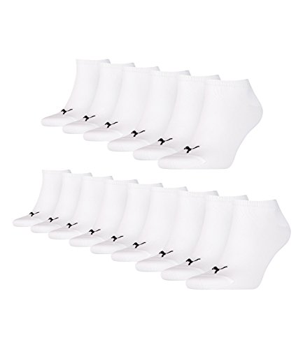 Preisvergleich Produktbild PUMA unisex Sneaker Socken Kurzsocken Sportsocken 261080001 15 Paar, Farbe:Weiß, Menge:15 Paar (5 x 3er Pack), Größe:43-46, Artikel:-300 white