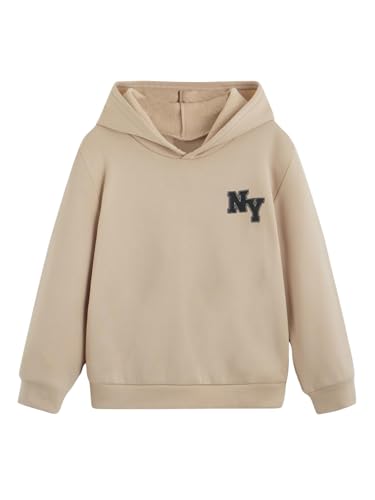 Image of Floerns Boys Graphic Print Sweatshirt Long Sleeve Drop Shoulder Pullover Hoodie