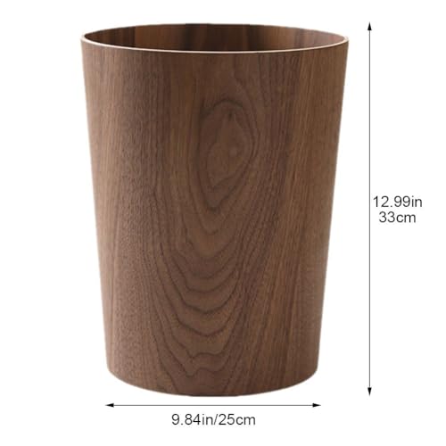 Poubelle épaisse en bois vintage de qualité supérieure pour intérieur chic - 4