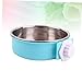 ORFOFE Cage Hanging Stainless Steel Dog Bowl for Pets Portable Water Feeder Easy to Detachable Pet Bowl to Prevent Spills