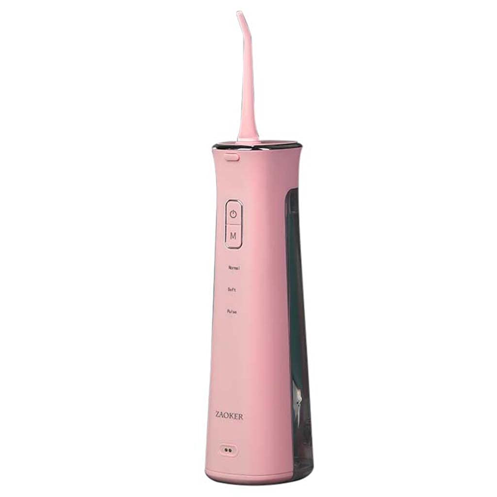 TJH Flosser de Agua, Flossers inalámbricos limpios con 5 boquillas de Chorro, IPX7 Impermeable 150ML 3 Modos Flosser eléctrico para Dientes, Irrigador Oral de Carga magnética para Viajes