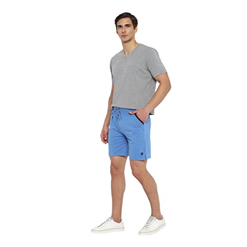 Image of ALMO Men's Easy 24X7 Knitted Shorts | Side Pockets | Adjustable Drawstring | Anti-Bacterial & Odour Control | Ultra-Soft | Regular Fit