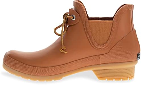 Chooka Womens Classic Tie Waterproof Bootie Rain, Cognac, 11 US | Image 7