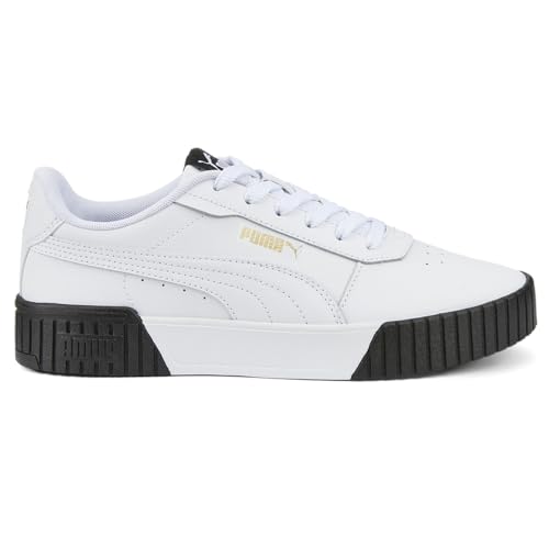 Image of PUMA Womens Carina 2.0 Lace Up Sneakers Shoes Casual - White - Size 6.5 M