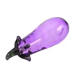 Fabrication réaliste : cette statuette d’aubergine artificielle offre un aspect réaliste et des couleurs éclatantes, idéale pour créer un centre de table ou embellir votre bureau. figurine décorative d’aubergine, modèle d’aubergine