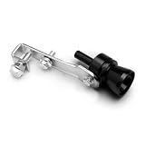 Tuyau d'échappement 1 pièces Turbo sifflet d'échappement universel, Booster de son convient à la plupart des voitures, berlines et camions Embout pot d'échappement(Black XL)