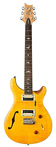 PRS SE Custom 22 Semi Hollow Santana Jaune - Les Beatles, Paul McCartney, John Lennon, RIngo Starr, George Harrison PRS SE Custom 22 Semi Hollow Santana Jaune