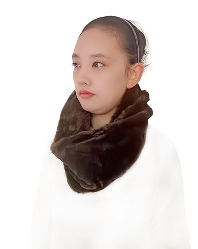 Lina & Lily Solid Color Faux Fur Women's Infinity Scarf Winter Neck Warmer Snood2