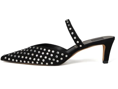 Dolce Vita Women's Kanika Mid Crystal Stud Pointed Toe Heels4