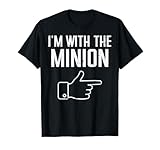 Halloween Im with Minion Funny Match Costume Women Men Kids T-Shirt