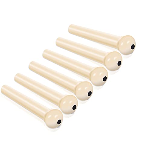 Jikiou 36Pcs Acoustic Guitar Bridge Pins Pegs, Plastic Guitar String Pins Guitar Parts Replacement, 18 Pcs Ivory And 18 Pcs Black Bridge Pins For Acoustic Guitar #TOP5