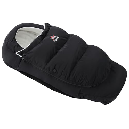 Dsoar Universal Fußsack für Kinderwagen Dicke Thermo Kuschelige Zehen Fleece Gefüttert Baby Schlafsack Wasser & Wind Proof Fußsäcke für Kinderwagen, Buggy, Baby Bett