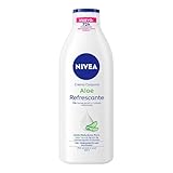 NIVEA Crema Corporal Humectante Aloe Vera Refrescante (400 ml) - 72 horas de Humectación y Suavidad Profunda con extracto...