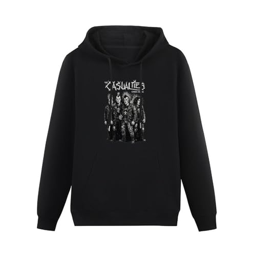 XIWA Casualties Chaos Sound Black Men's Hoodies Pullover Hoodies Unisex Hoody L