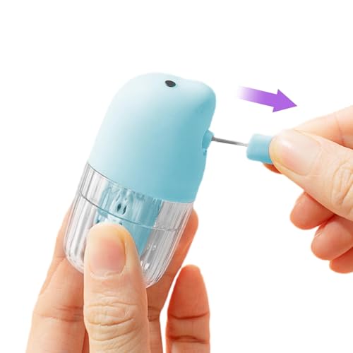 Limpiador de lentes de contacto, estuche de limpieza de lentes, limpiador de soporte de lentes de contacto, estuche de almacenamiento para lentes de contacto con solución de limpieza de lentes,