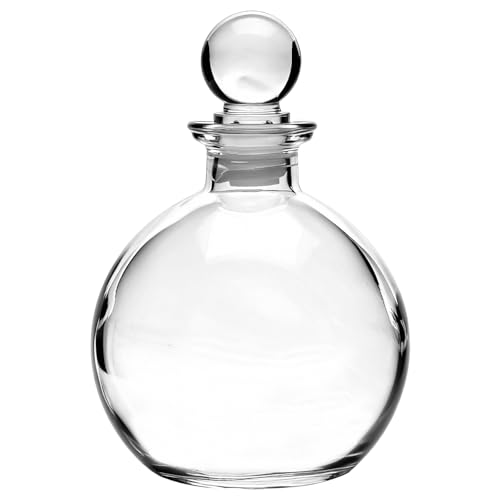 CHALEEMANG 9 oz. Decorative Clear Glass Bottle with Glass Stopper Potion Bottle for Art Crafts DIY Decoration Party Favors