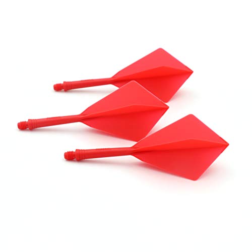 Cuesoul Rost Integrated Dart Shaft And Flights Medium,Red Diamond Shape,Set Of 3 #TOP2