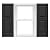 Mid America Raised Panel Vinyl Shutters (1 Pair) - 14.75 x 59 010 Musket Brown