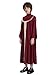 Xnihocha Kids Halloween Judge Robe Boys Church Baptism Choir Robe Praise Dance Dress Children Graduation Gown Burgundy 8 Years