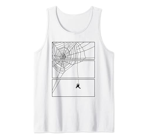 Grunge suave araña y Web Halloween Camiseta sin Mangas