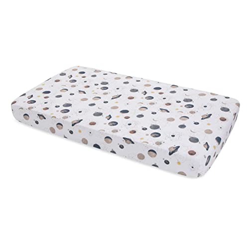 Little Unicorn Planetary Fitted Crib Sheet | 100% Cotton Muslin | Super Soft | Sized For Standard Baby Crib & Toddler Mattress | Machine Washable | 52” X 28” X 9” #TOP1
