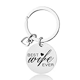 Cadeau d'anniversaire ou de Saint-Valentin pour femme : le porte-clés pour femme est significatif, votre femme aura un sourire heureux sur le visage, vous câlinera et vous embrassera profondément, cadeau d'anniversaire pour femme, fille, cadeau de Saint-Valentin pour femme