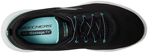 Skechers Go Walk Massage Fit Black/Turquoise 6.5 B (M) | Image 1