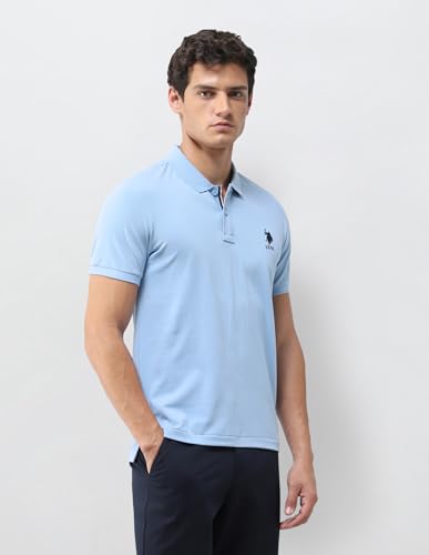 Image of U.s.Polo Association Men's Solid Slim fit Polo Shirt