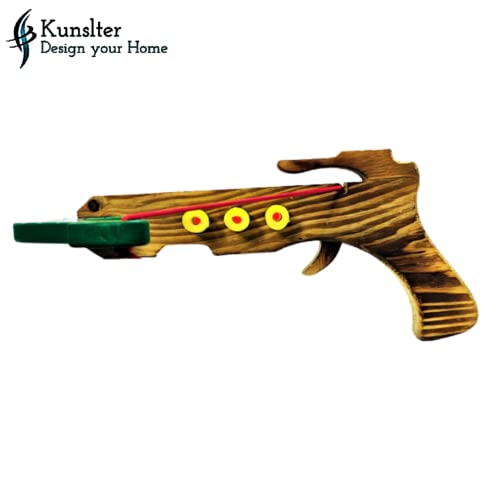 Image of Wooden teer Kaman Pattern Gun for Kids /Shot Gun /Toy Gun /Arrow Bow