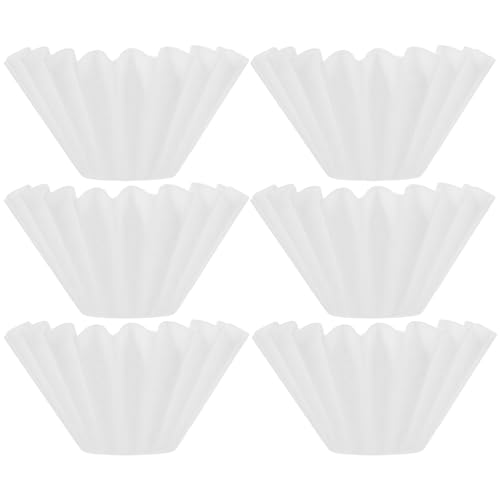 Veemoon Filtros De Café Espresso Grandes De Papel Blancos, Repuesto Para Cafetera Manual, 50 Unidades Para Filtrado Rápido y Seguro, Uso Doméstico y Profesional