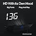 Universal Head-Up Display Speedometer, Simple GPS Digital HUD with Auto Power On/Off, Large Font Windshield Speed Projector, Plug & Play for All Vehicles, Cars, Trucks, and Hybrids (Green,MPH)